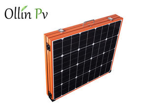 پانل های خورشیدی قابل حمل رنگ آمیزی نارنجی برای کمپینگ نصب آسان