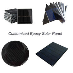 پانل خورشیدی سفارشی ساخته شده، پنل خورشیدی اپوکسی رزین برای باتری نوردهنده باغ