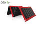 کیف شارژر خورشیدی قابل حمل 4 دستگاه شارژ فتوولتائیک با رنگ قرمز