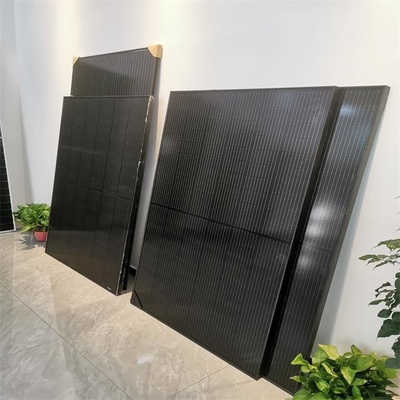 پنل خورشیدی مونو تمام مشکی 550w 555w,560w پنل های خورشیدی کاملا مشکی با قاب مشکی، ورق پشتی
