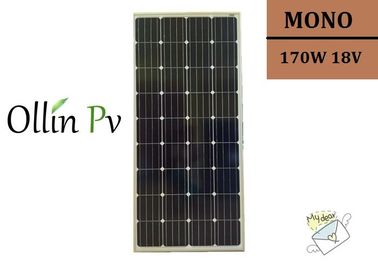 درجه سلول های خورشیدی کریستالین Monocrystalline A / B 170W پانل های خورشیدی هند