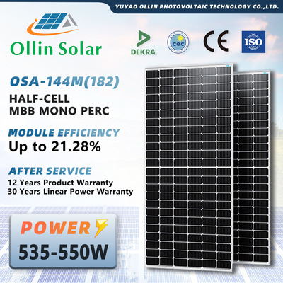 خرید 144 سلول 182mm 10bb 10bb ماژول ماژول خورشیدی مونو 550W 560W 570W 580W 590W 600W online manufacture