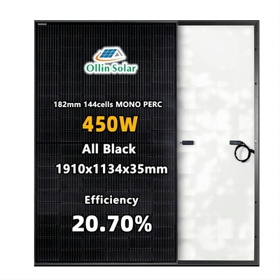 خرید کیت پنل خورشیدی نیمه سلولی 445W 450W 455W 460W تک پنل خورشیدی برای خانه ها online manufacture