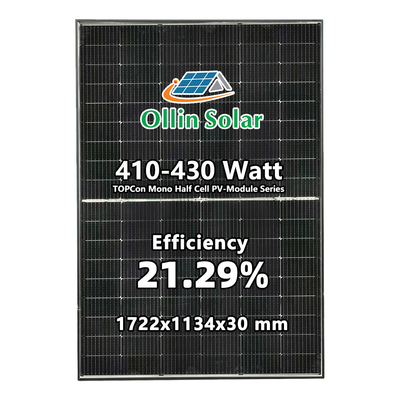 خرید پنل خورشیدی نیمه سلولی مونوکریستالی نوع N 420 واتی تاپکان نوع N online manufacture