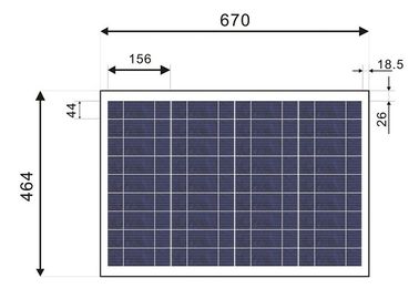 خرید قاب عکس سفید 12V پانل خورشیدی 3.2mm شیشه انتقال شیشه جلو پنجره online manufacture