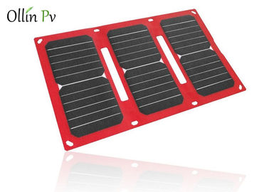 خرید کیف شارژر خورشیدی قابل حمل 4 دستگاه شارژ فتوولتائیک با رنگ قرمز online manufacture