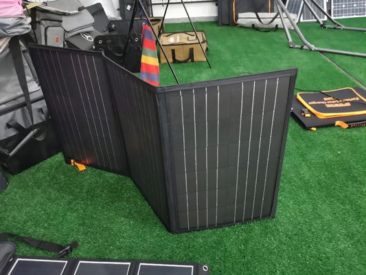 کیت کیت پانل های خورشیدی تاشو قابل حمل سیلیکون پلی کریستالی 200 وات 300 وات 400 وات